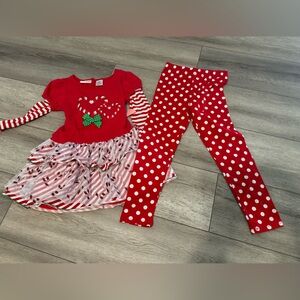 Girls holiday set. With tags. Size 6